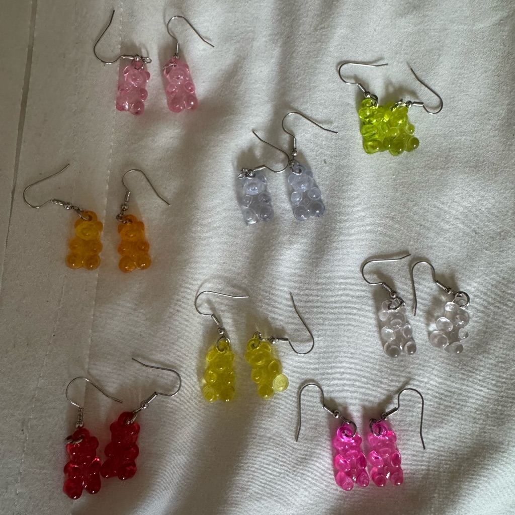 Shein Multicolor Gummy Bear Earrings Set